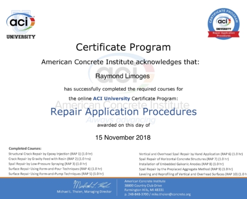 Concrete Repair Application Procedures Concrete Repair Application Procedures